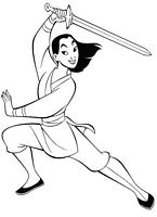 kolorowanki Mulan Disney numer 25